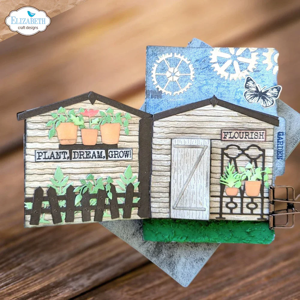Elizabeth Craft Designs In The Garden Shed Metal Die Set - Image 4