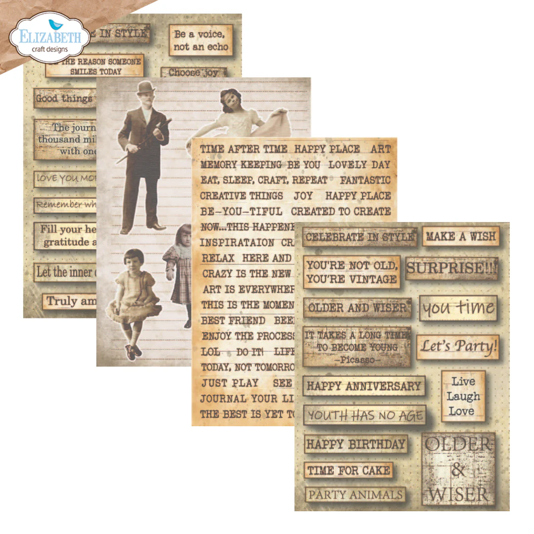 Elizabeth Craft Designs Journal Ephemera 1 Pack (24 Sheets/5.8" x 8.3") - Image 6