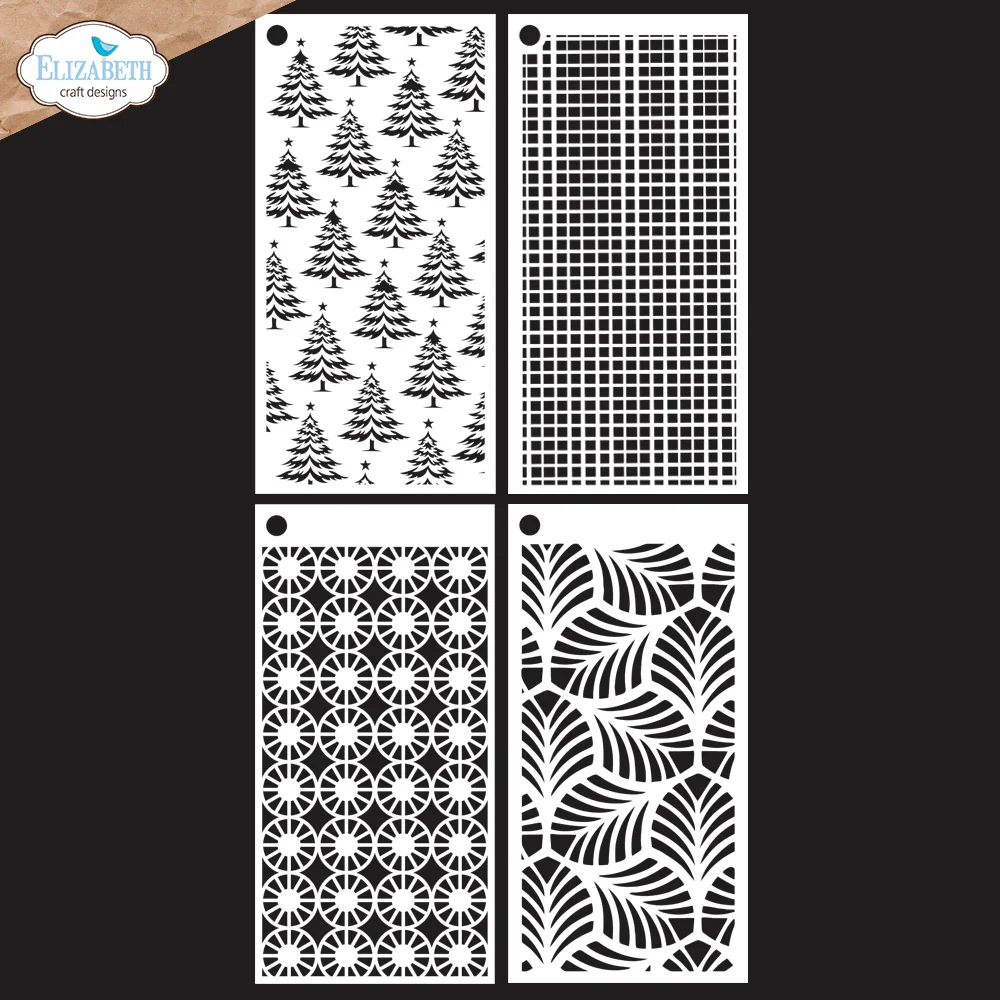 Elizabeth Craft Designs Journal Stencils 9