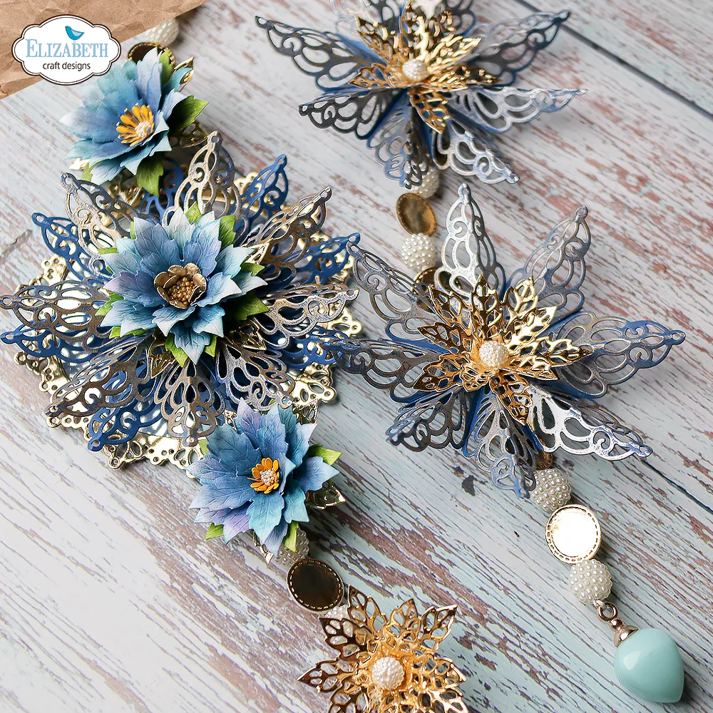 Elizabeth Craft Designs Joyous Ornament - Stars 1 Metal Die Set - Image 10