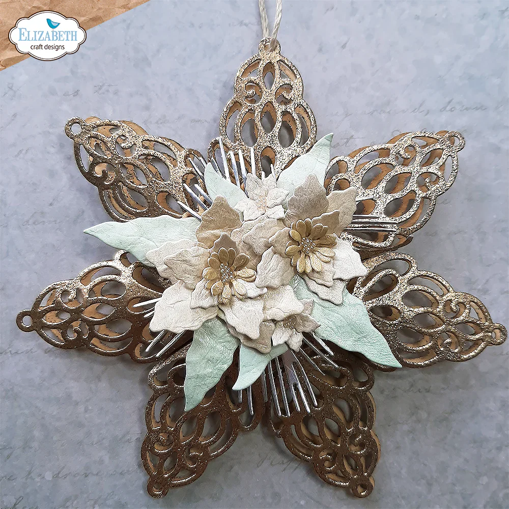 Elizabeth Craft Designs Joyous Ornament - Stars 1 Metal Die Set - Image 9