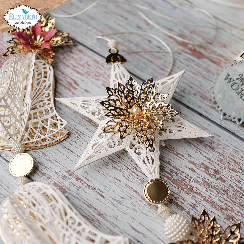 Elizabeth Craft Designs Joyous Ornament - Stars 2 Metal Die Set - Image 3