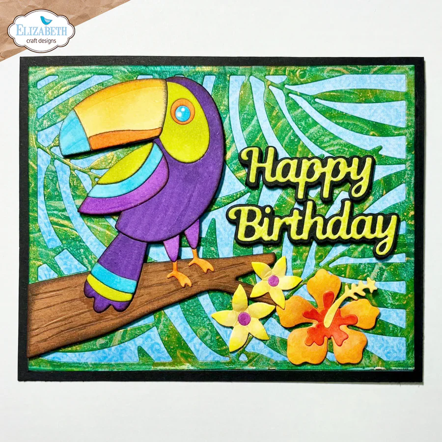 Elizabeth Craft Designs Leaves Background Metal Die Set - Image 3