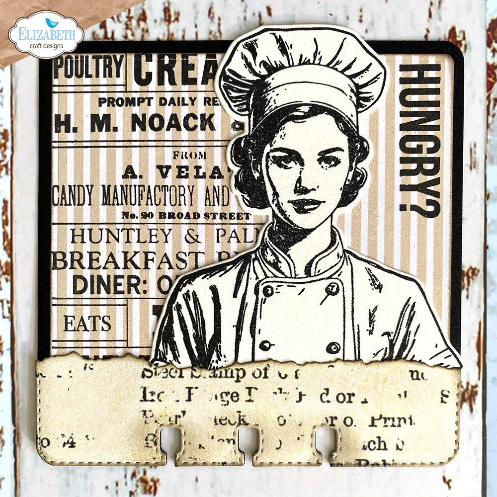 Elizabeth Craft Designs Let’s Cook Die & Stamp Set - Image 2