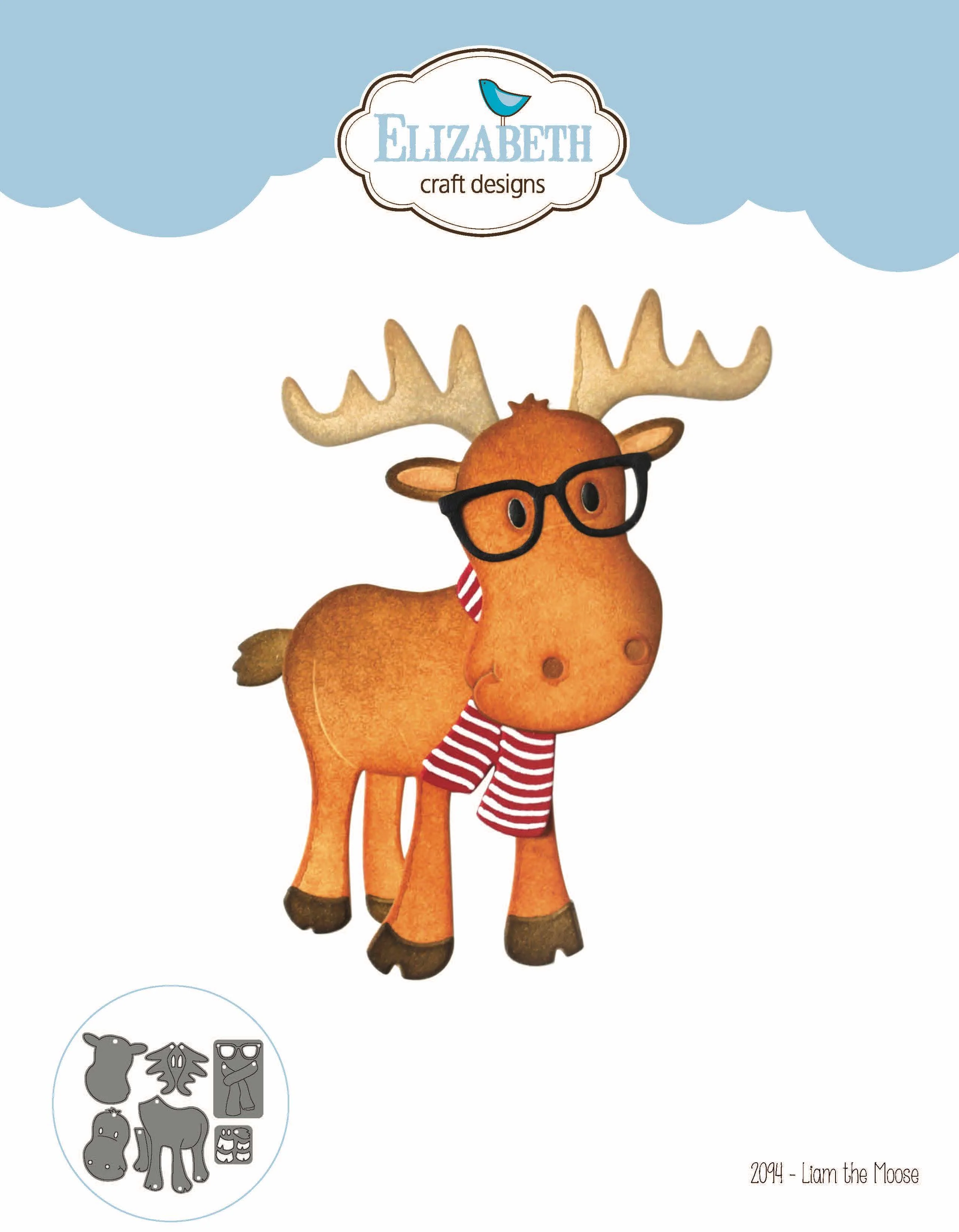 Elizabeth Craft Designs Liam the Moose Die Set - Image 2