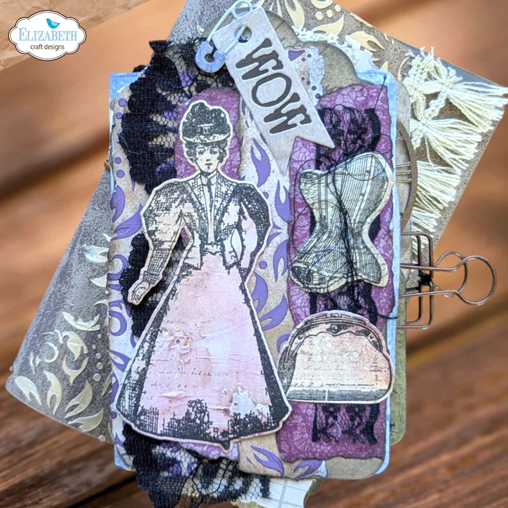 Elizabeth Craft Designs Mr. and Mrs. Die & Stamp Set - Image 5
