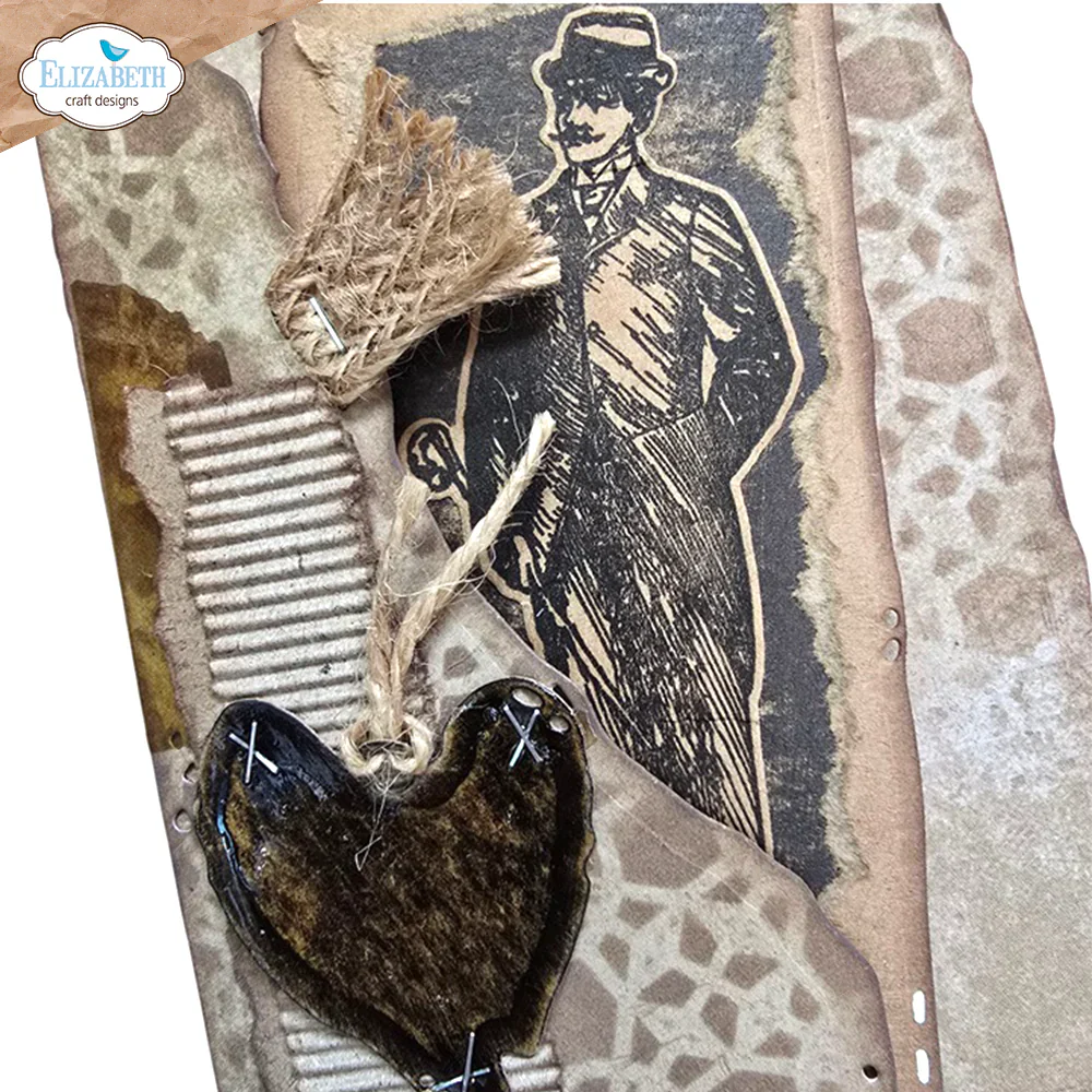 Elizabeth Craft Designs Mr. and Mrs. Die & Stamp Set - Image 6