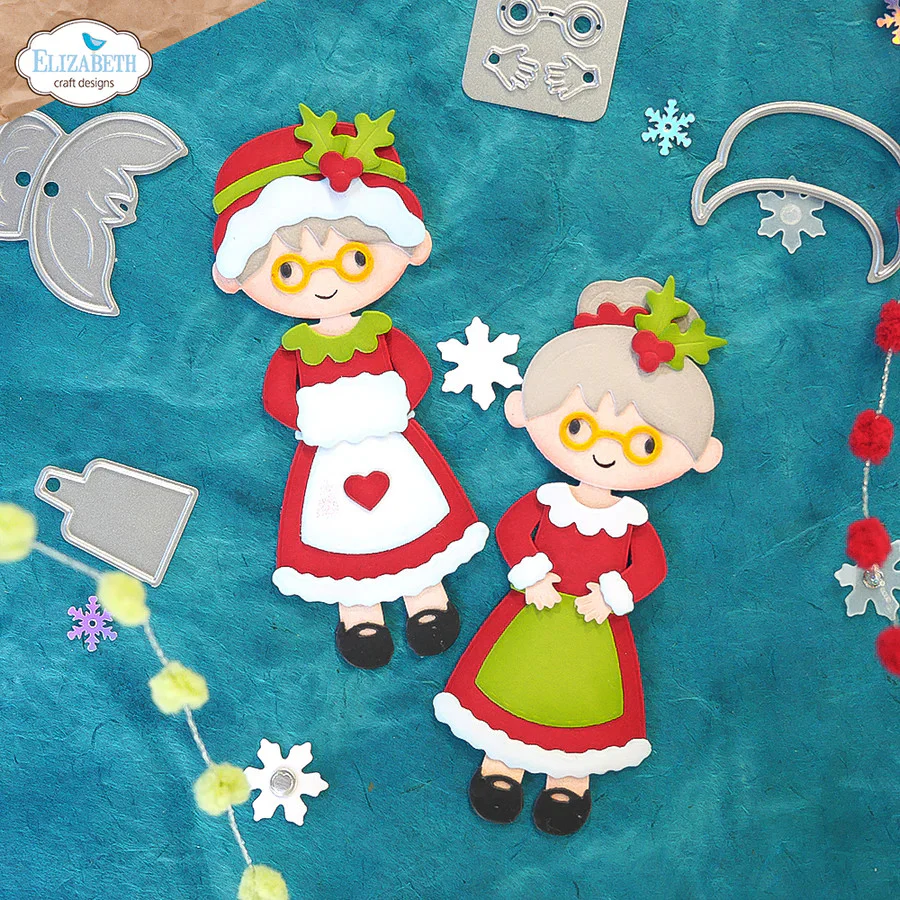 Elizabeth Craft Designs Mrs. Claus Die Set - Image 5