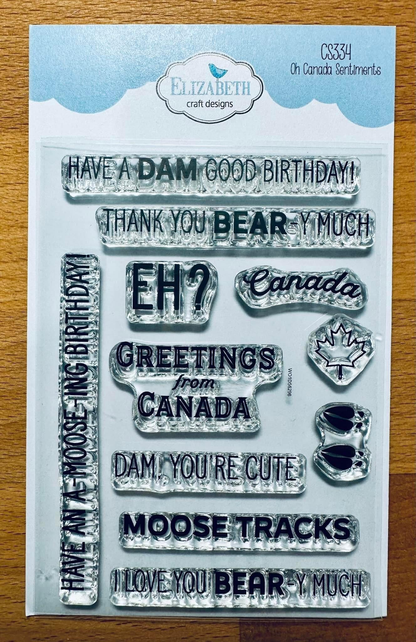 Elizabeth Craft Designs Oh Canada Sentiments Stamp Set - Image 4