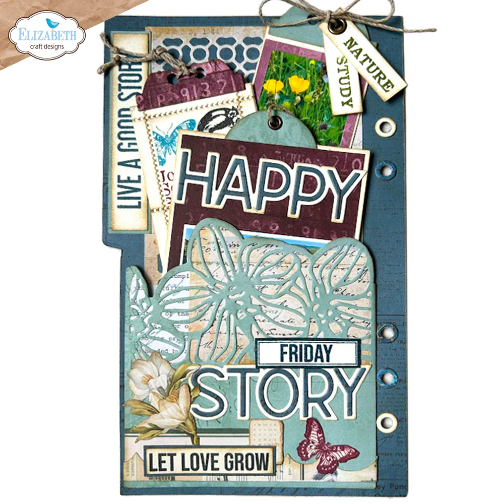 Elizabeth Craft Designs Page with Large Tab 1 Metal Die Set - Image 4