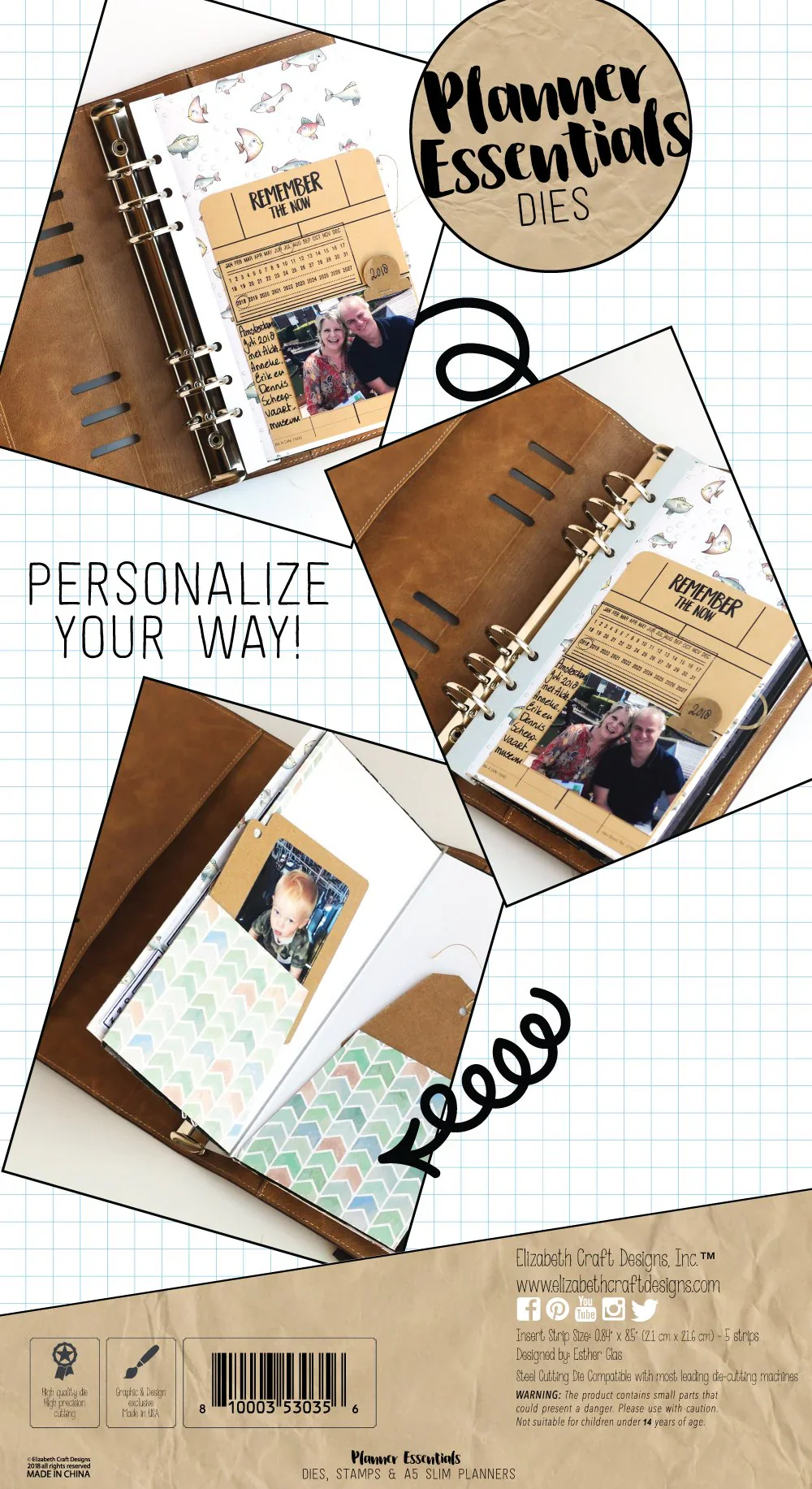 Elizabeth Craft Designs Planner Insert Strips Metal Set - Image 3