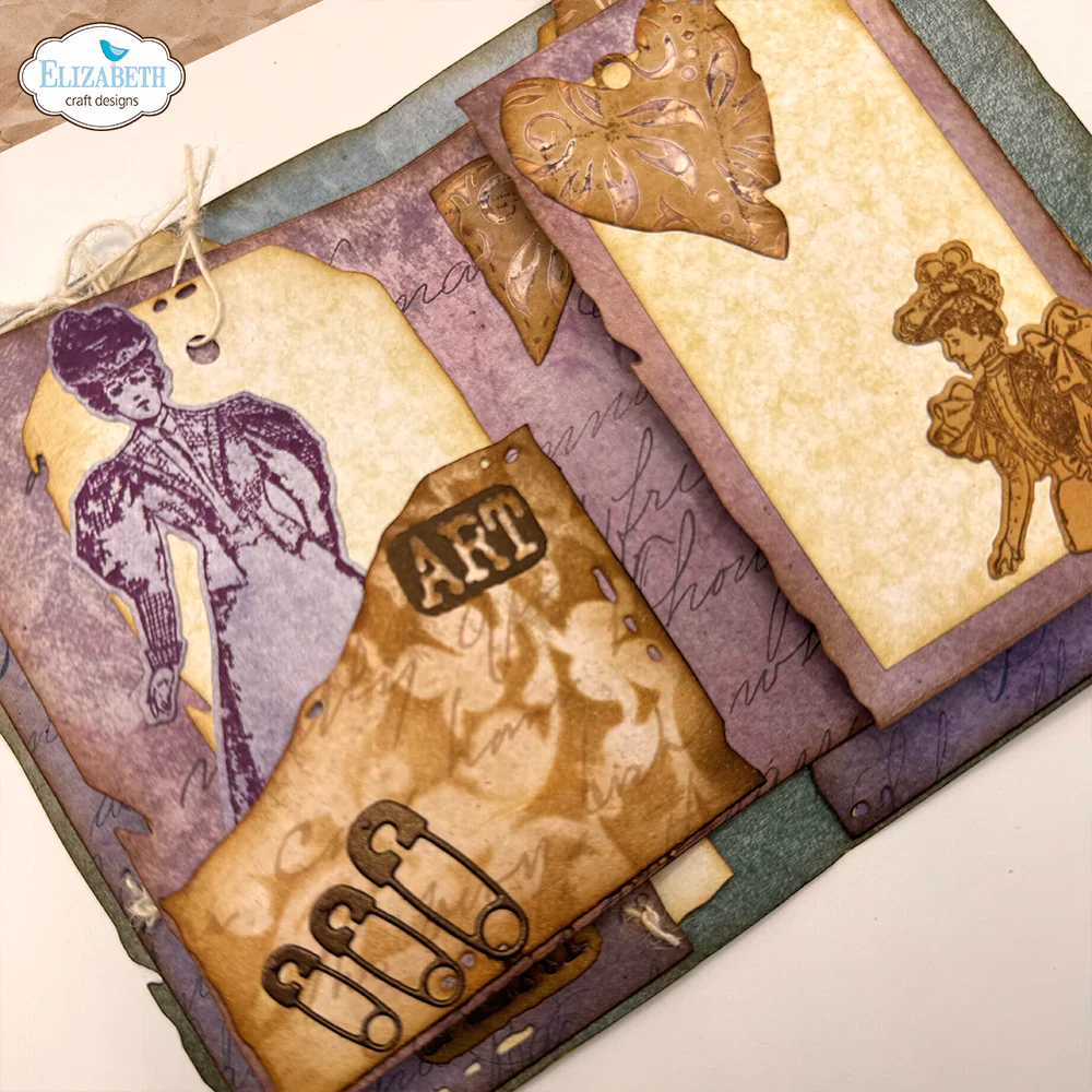 Elizabeth Craft Designs Playful Grunge Metal Die Set - Image 6