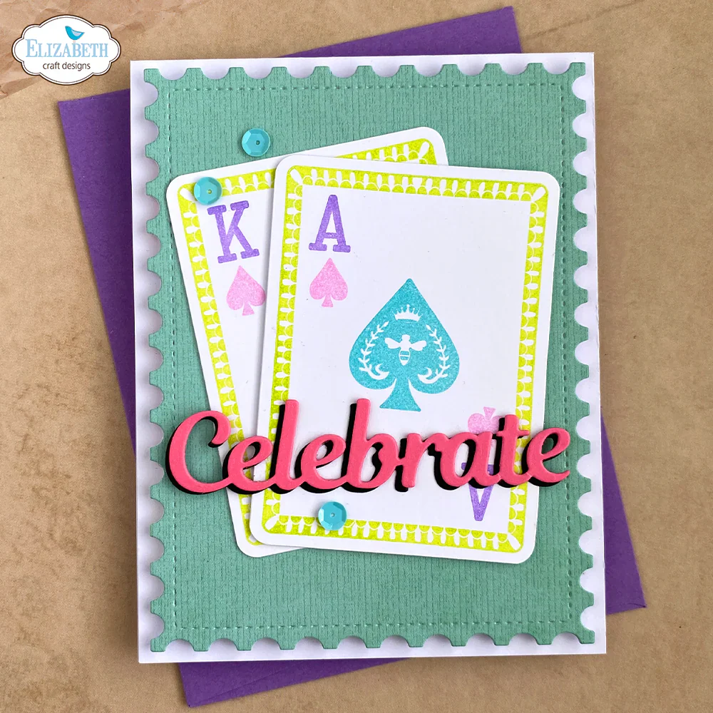 Elizabeth Craft Designs Playing Card Collage Stamp Set - Image 4