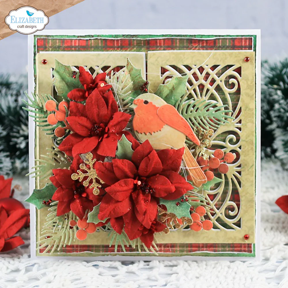 Elizabeth Craft Designs Poinsettia Metal Die Set - Image 6