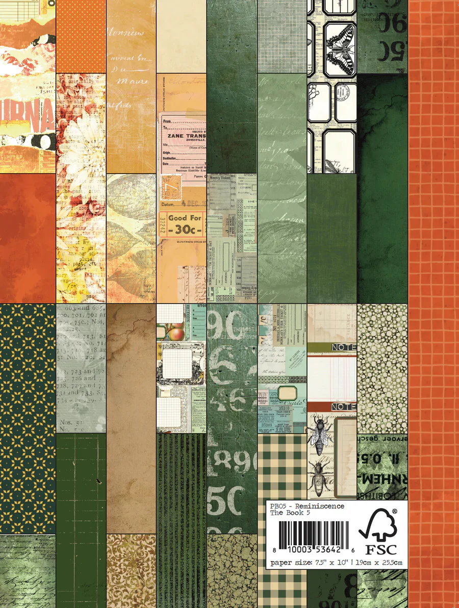 Elizabeth Craft Designs Reminiscence Paper - The Book 5 (7” x 10”) - Image 3