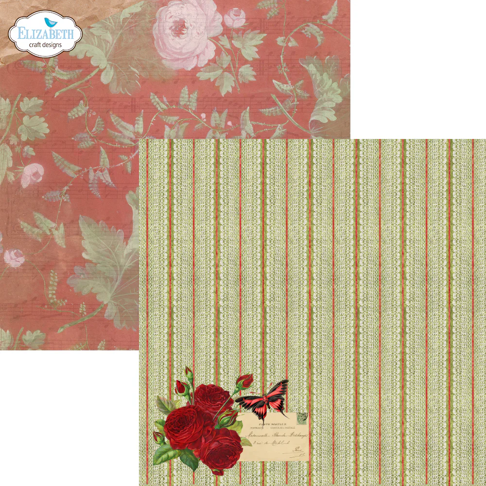 Elizabeth Craft Designs Romantic Revival 12” x 12” Paper Pack - Image 8