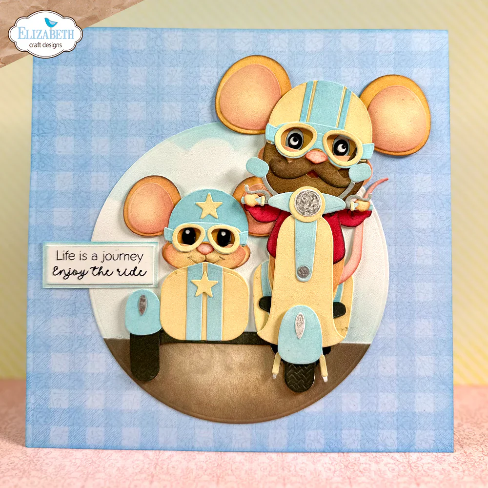 Elizabeth Craft Designs Scooter with Sidecar Metal Die Set - Image 5