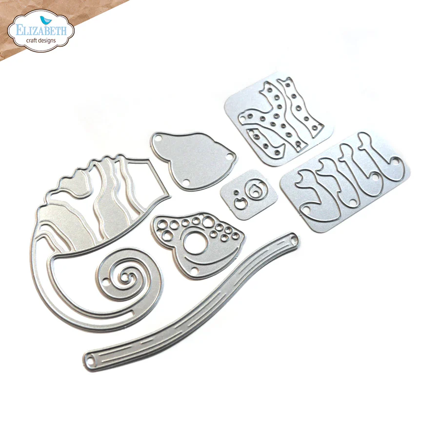 Elizabeth Craft Designs Spy The Chameleon Metal Die Set - Image 2