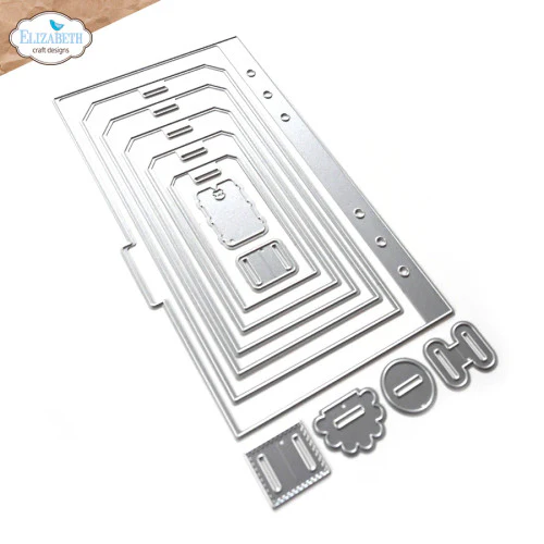 Elizabeth Craft Designs Tab 4 with Tags Metal Die Set 2055 - Image 6