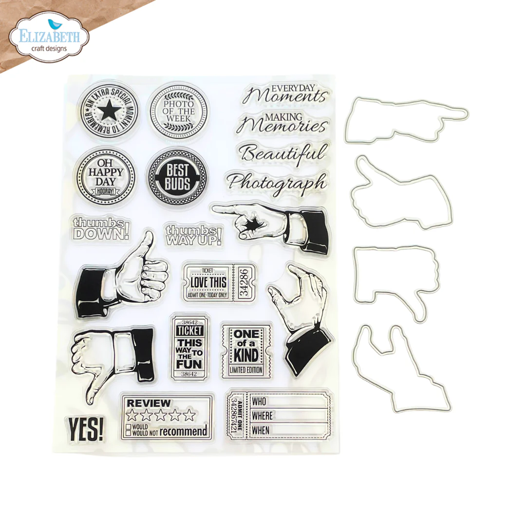 Elizabeth Craft Designs Thumbs Up Die & Stamp Set - Image 2