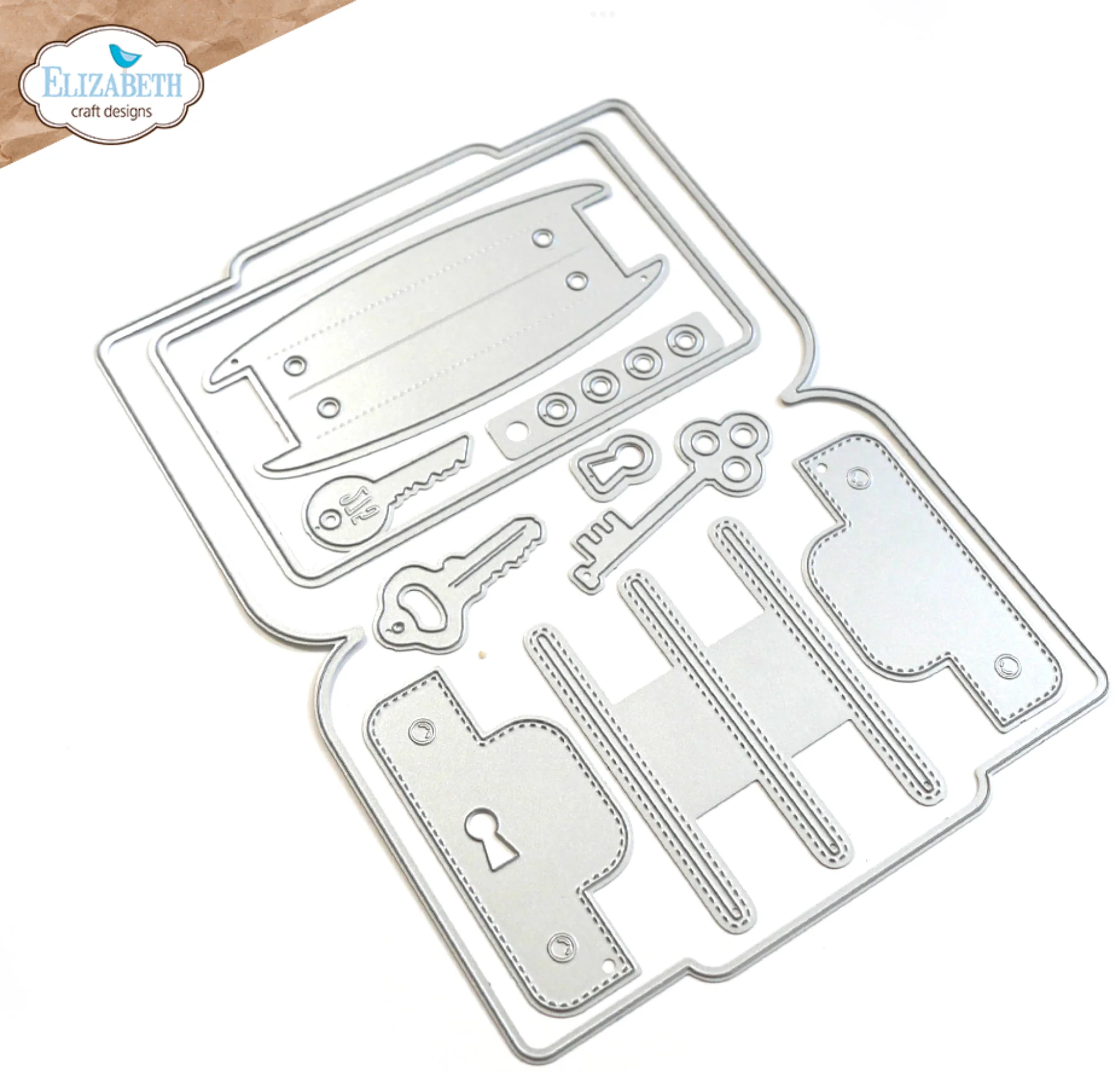 Elizabeth Craft Designs Wallet with Keys Die Set - Image 2