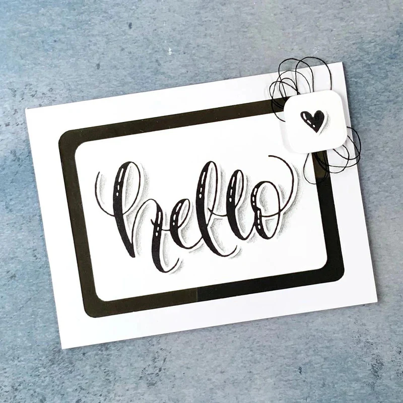 Elizabeth Craft Hello Clear Stamp - Image 3