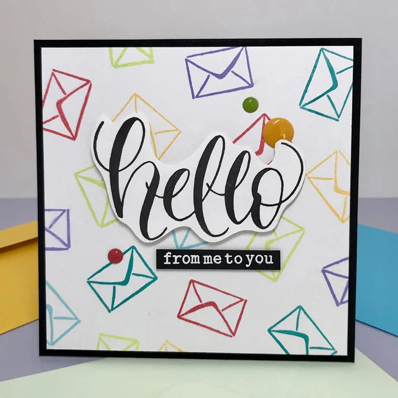 Elizabeth Craft Hello Clear Stamp - Image 4