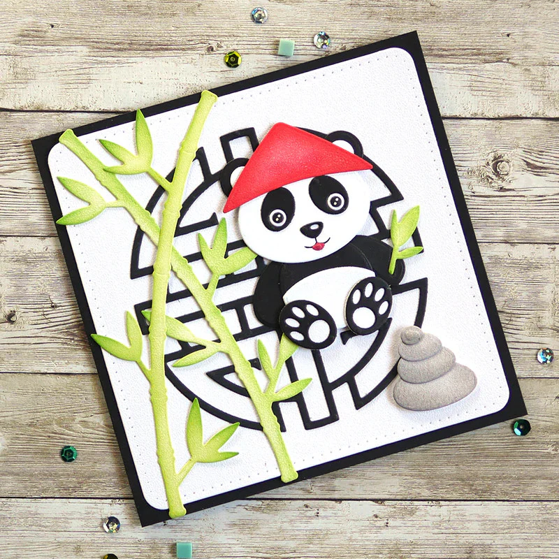Elizabeth Craft Metal Die Panda Bear - Image 3