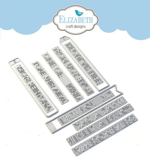 Elizabeth Craft Planner Sidekick Essentials 15 Sentiment Strips Die Set - Image 2