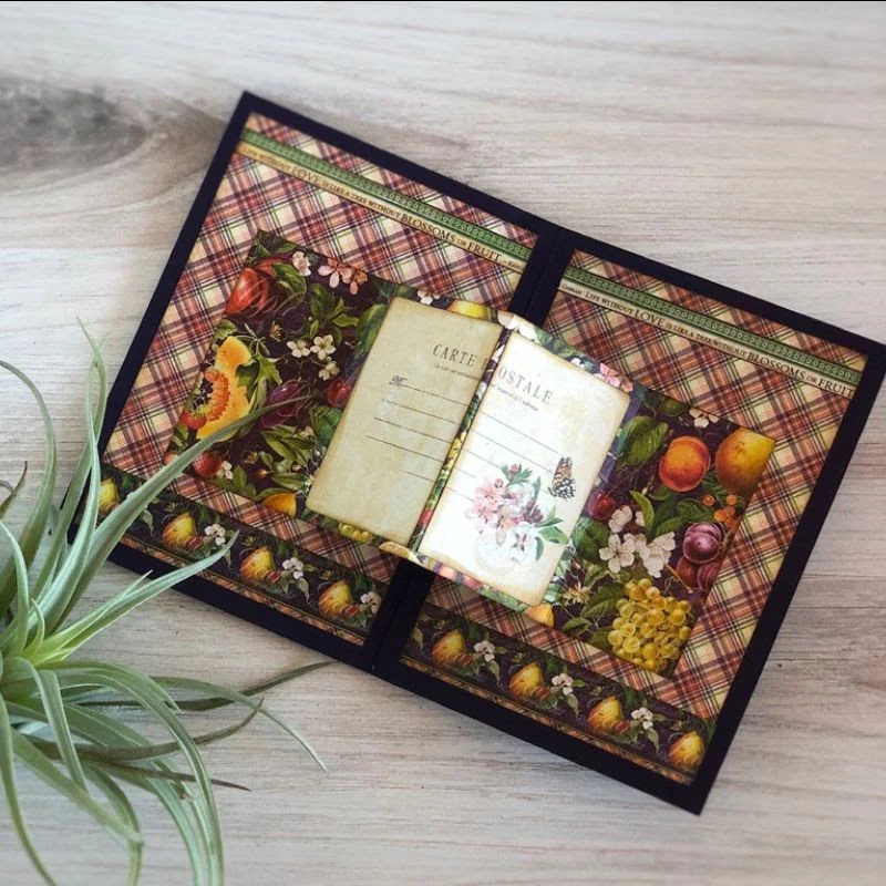 Graphic 45 2020 Fruit & Flora Center Pop-Out Monthly Card Kit Volume 4 - Image 4