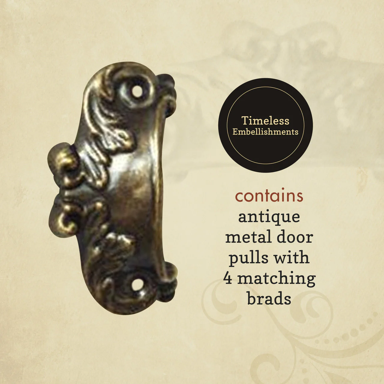 Graphic 45 Antique Brass Door Pulls - Image 3