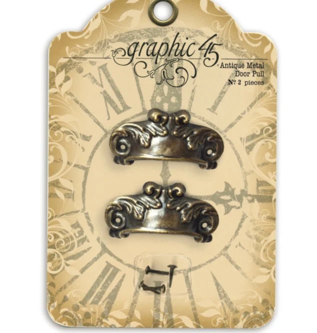 Graphic 45 Antique Brass Door Pulls - Image 4