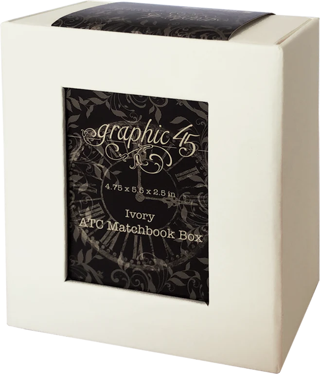 Graphic 45 ATC Album with Matchbook Box - Ivory - Image 4