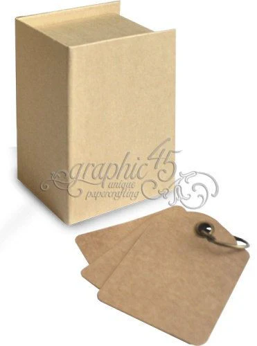 Graphic 45 Book Box Kraft - Image 4