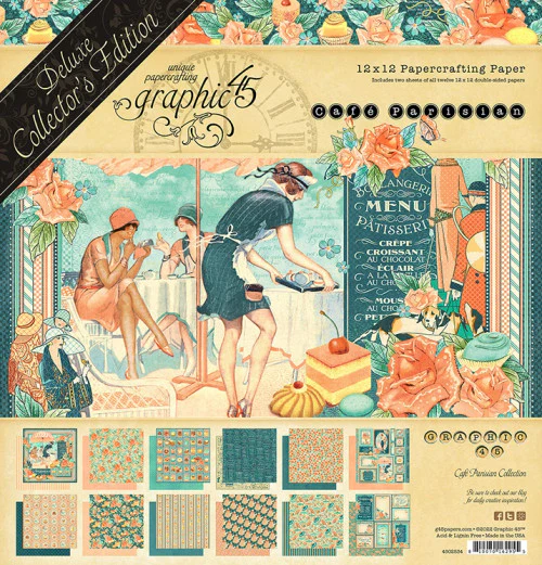 Graphic 45 Cafe Parisian 12" x 12" Deluxe Collector's Edition - Image 14