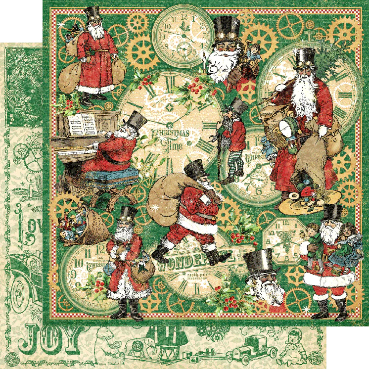 Graphic 45 Christmas Time 8โ x 8โ Collection Pack - Image 3