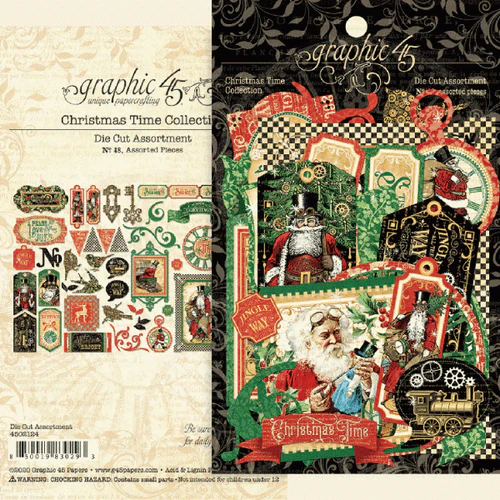 Graphic 45 Christmas Time Die Cut Assortment - Image 5