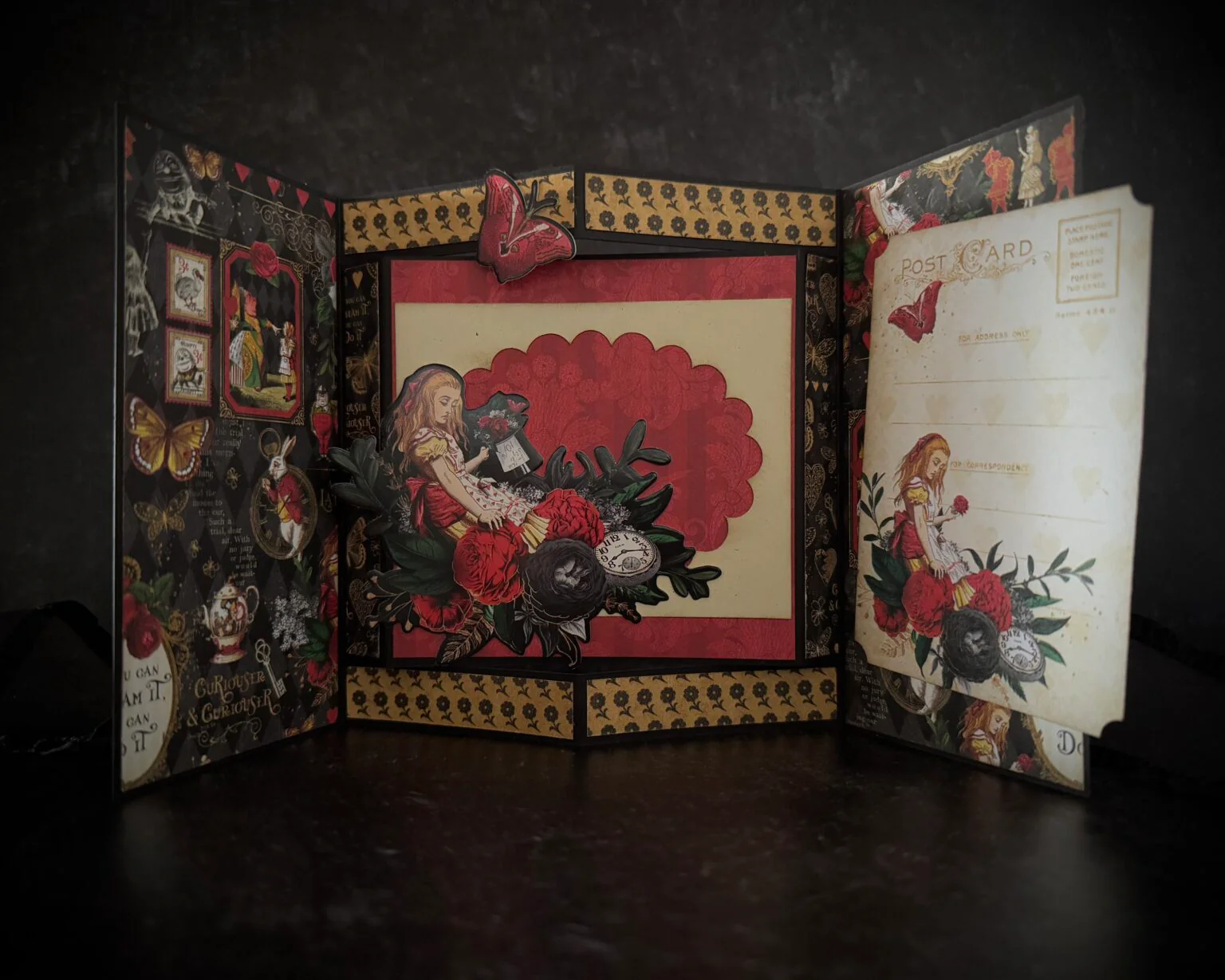 Graphic 45 Curiouser & Curiouser - Pop-Up Card Set 2025 Kit 2 - Image 10