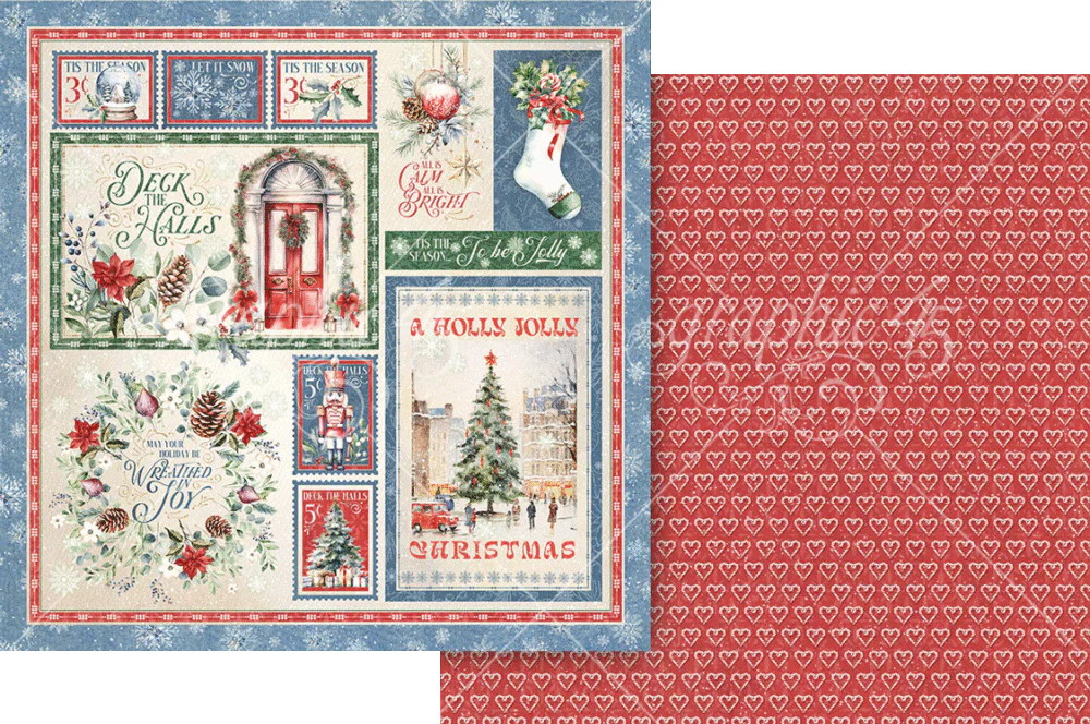 Graphic 45 Deck the Halls 12” x 12” Collection Pack - Image 2