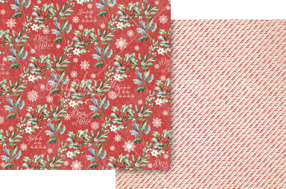 Graphic 45 Deck the Halls 12” x 12” Collection Pack - Image 7