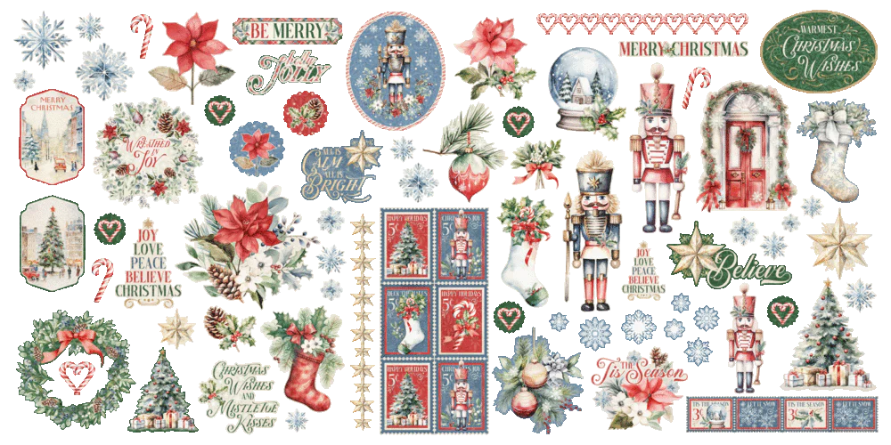 Graphic 45 Deck the Halls Ephemera Assortment
