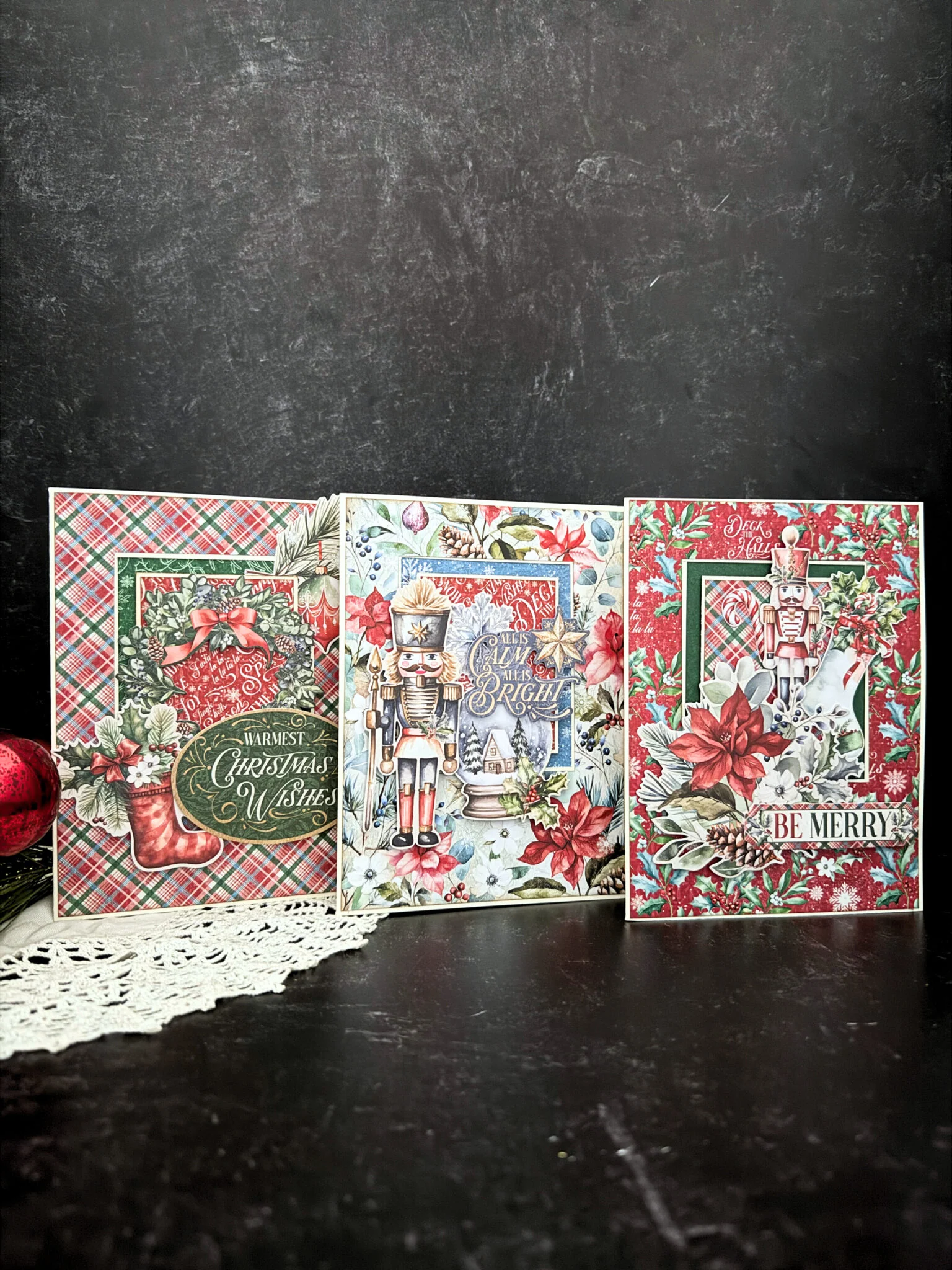 Graphic 45 Deck the Halls - Layered Dimensional Card Set 2025 Kit 8 - Image 17
