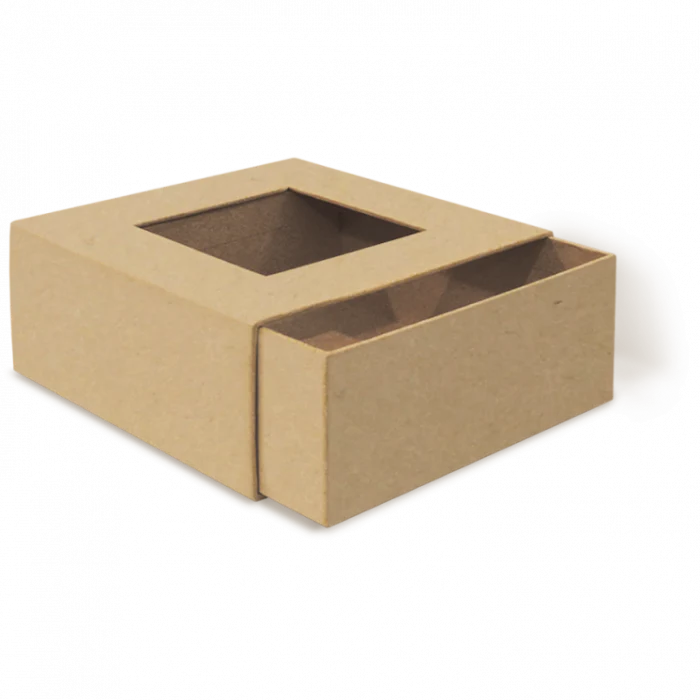 Graphic 45 Deep Square Matchbook Box - Kraft - Image 3
