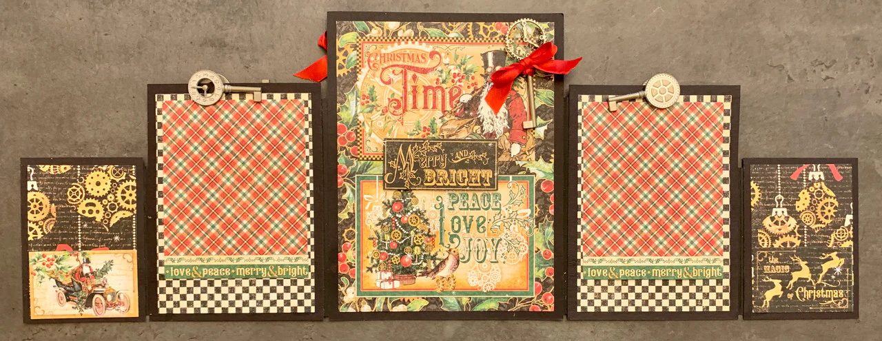 Graphic 45 *Exclusive Kit* Christmas Time - Accordion Album - Image 3