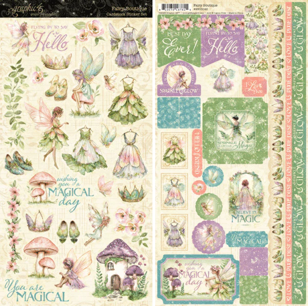 Graphic 45 Fairy Boutique Cardstock Sticker Set