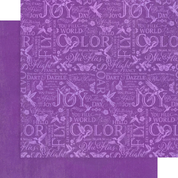 Graphic 45 Flight of Fancy 12” x 12” Patterns & Solids Pack - Image 3