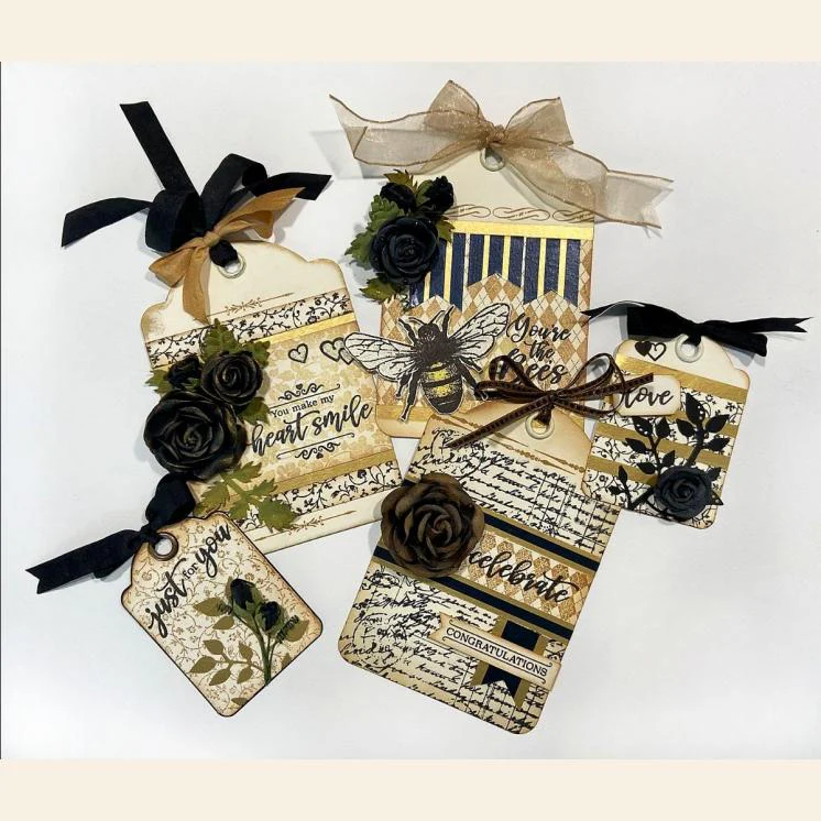 Graphic 45 Floral Background Stamps - Image 3