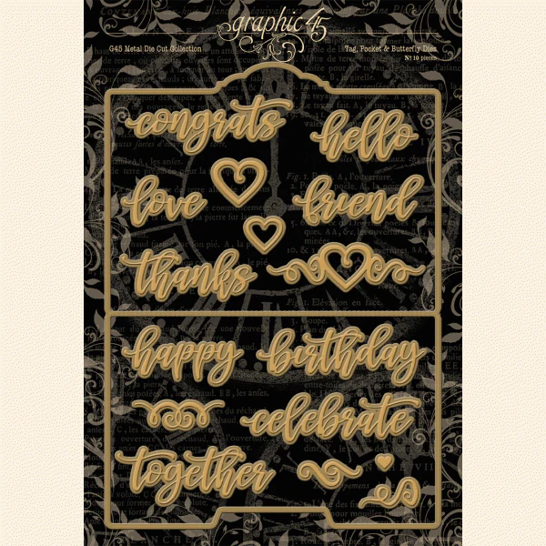 Graphic 45 Folder and Sentiment Dies - Image 2