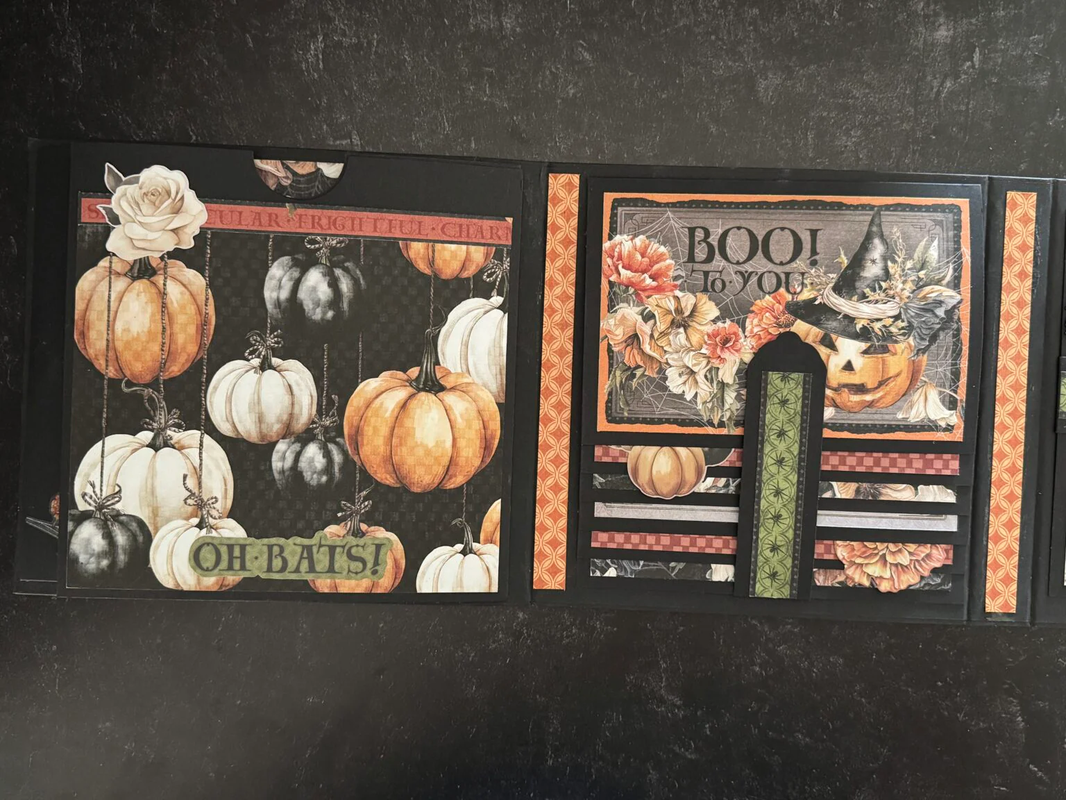 Graphic 45 Ghostly Greetings - Trick or Treat Trifold Album 2025 Kit 7 - Image 12