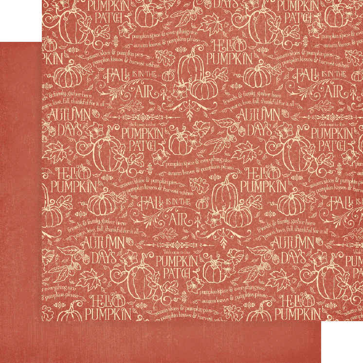 Graphic 45 Hello Pumpkin 12x12 Patterns & Solids Pack - Image 4